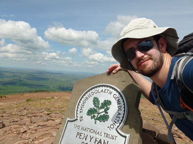 The top of Pen y Fan in the Brecon Beacons