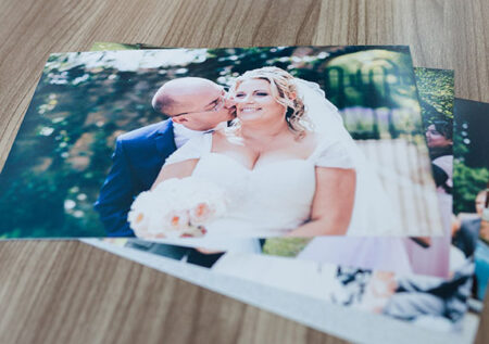 Stock style image of a series of printed photographs